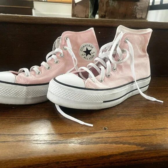 Converse Chuck Taylor All Star Lift Platform Canvas light pink Sneaker 9.5 - Picture 2 of 5